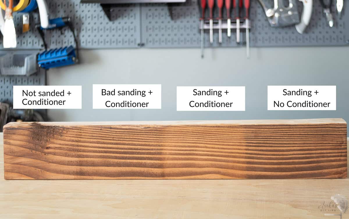 affect of using pre stain conditioner vs not