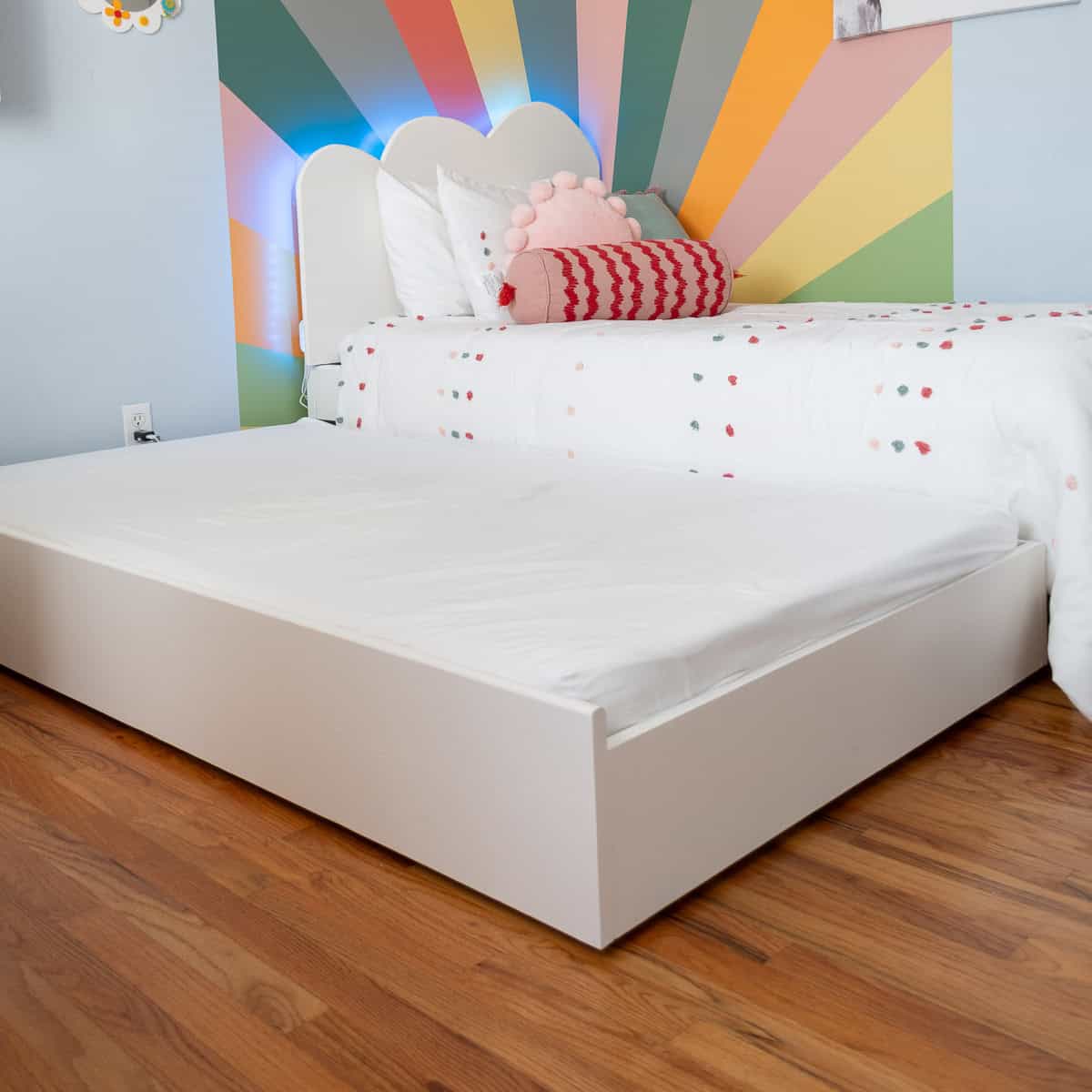Let's build an easy beginner-friendly DIY trundle bed using lumber from the big box store. Follow step-by-step with the tutorial, plans and video.