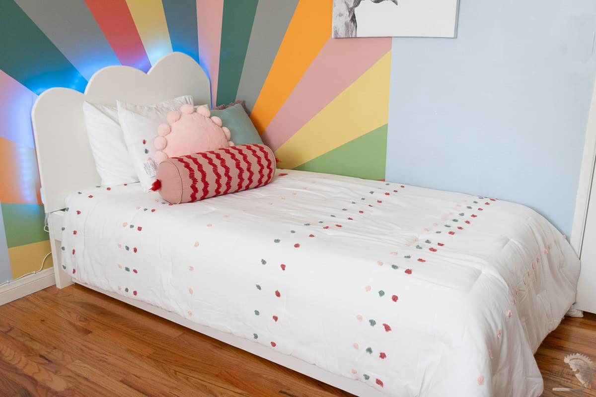 DIY Bed in girls room