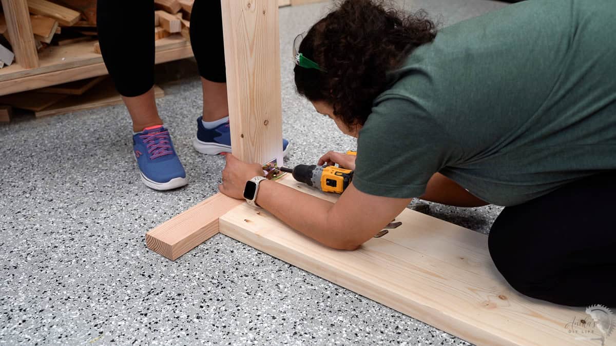 Installing the bed rail brackets on the bed rails