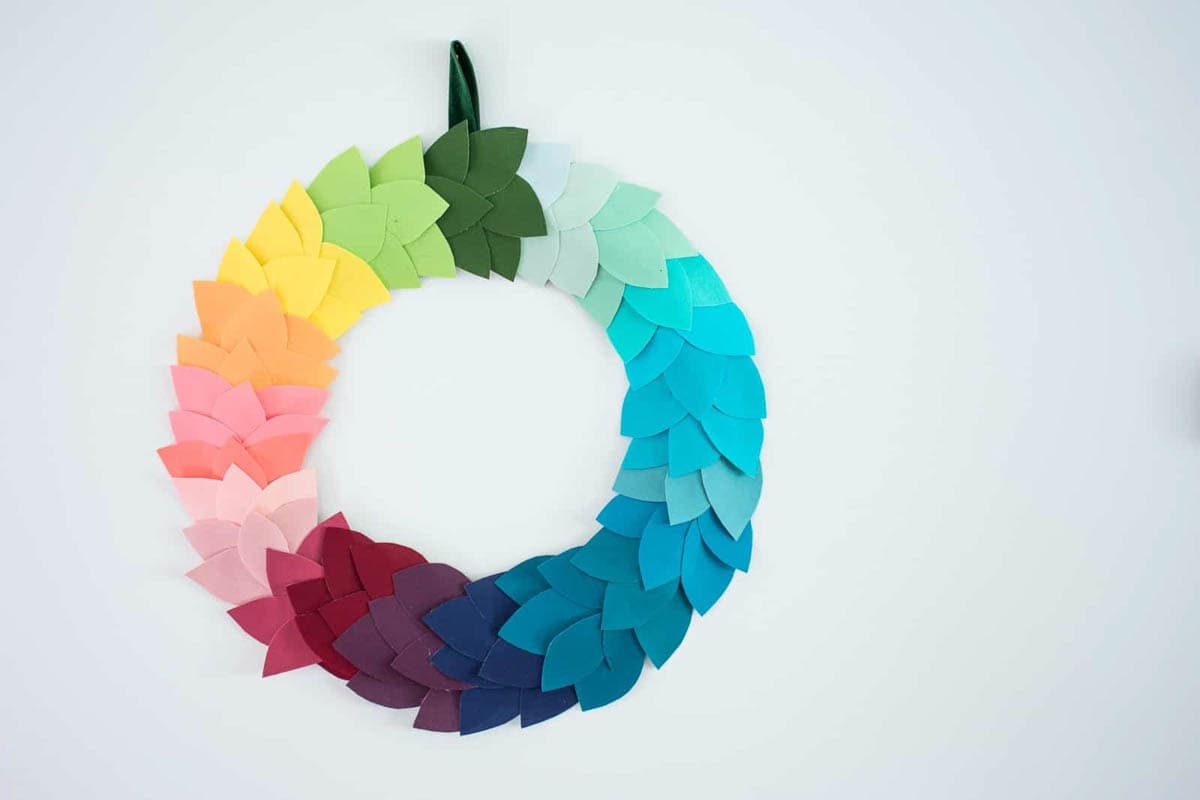 colorful diy fall decor project wreath