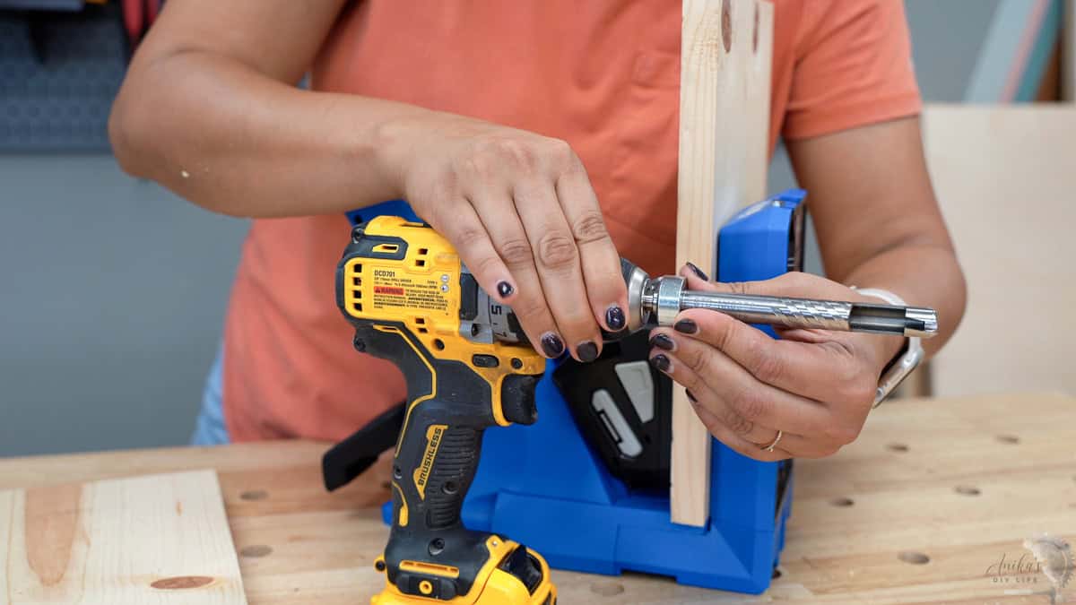 special plug cutter attachment for making your own plugs