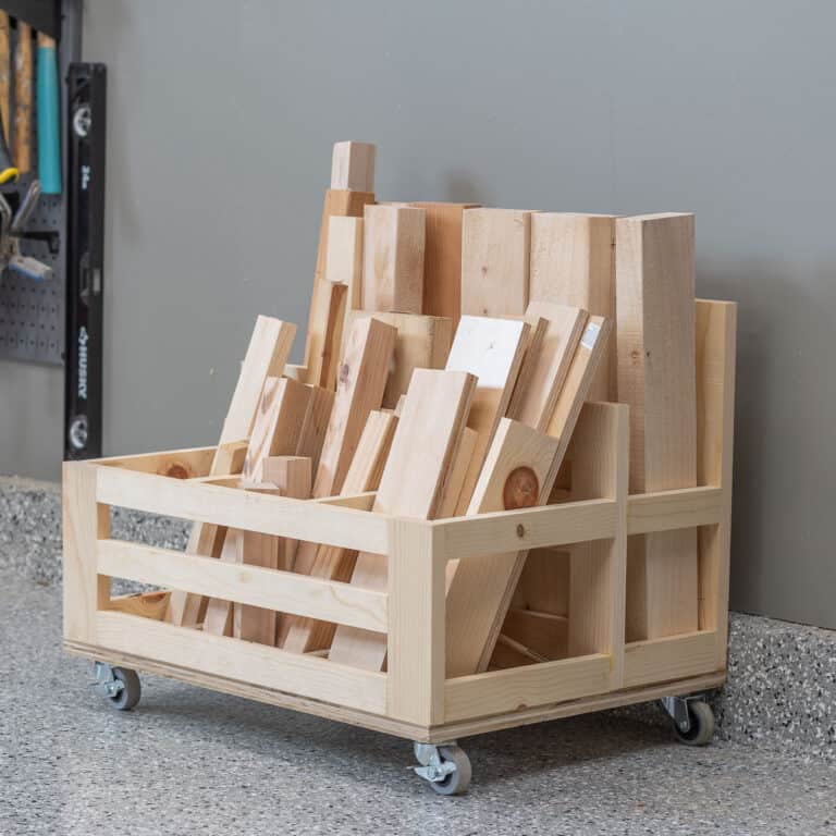How to Build a Simple DIY Scrap Wood Storage Cart