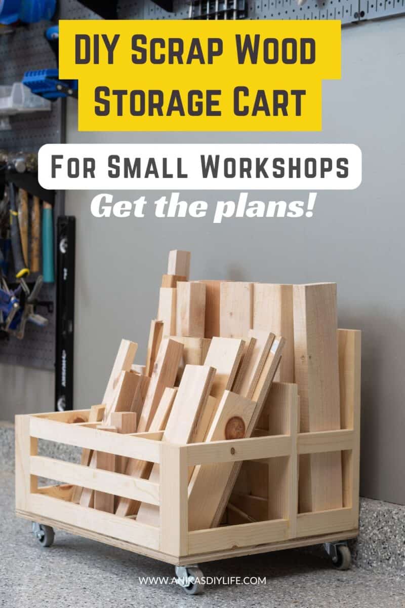 How to Build a Simple DIY Scrap Wood Storage Cart