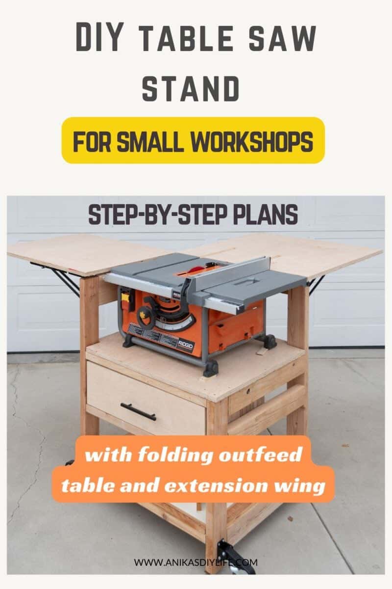 How to Build a DIY Table Saw Stand for Small Shops