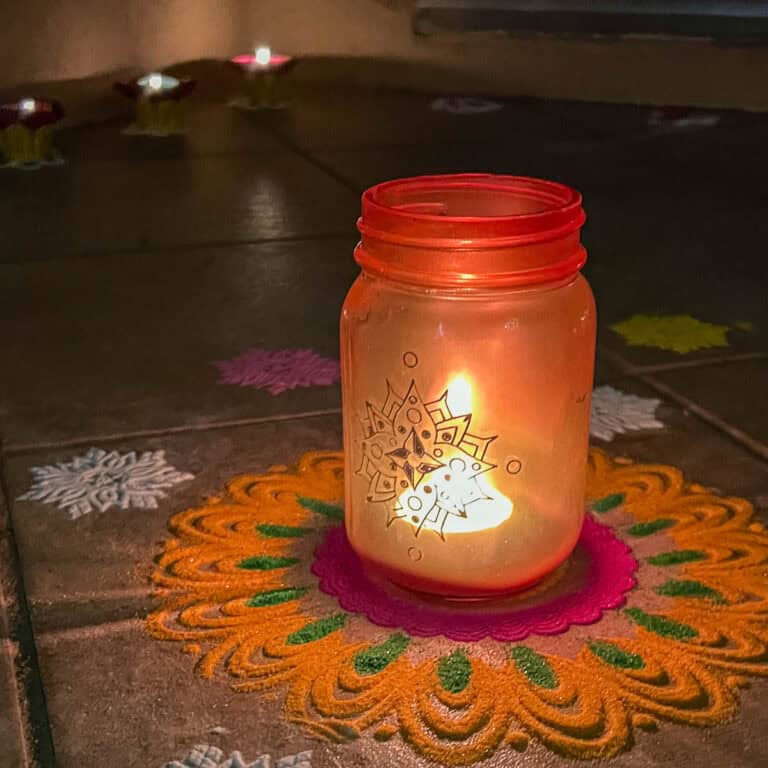 How to Make DIY Diwali Lanterns Using Glass Jars