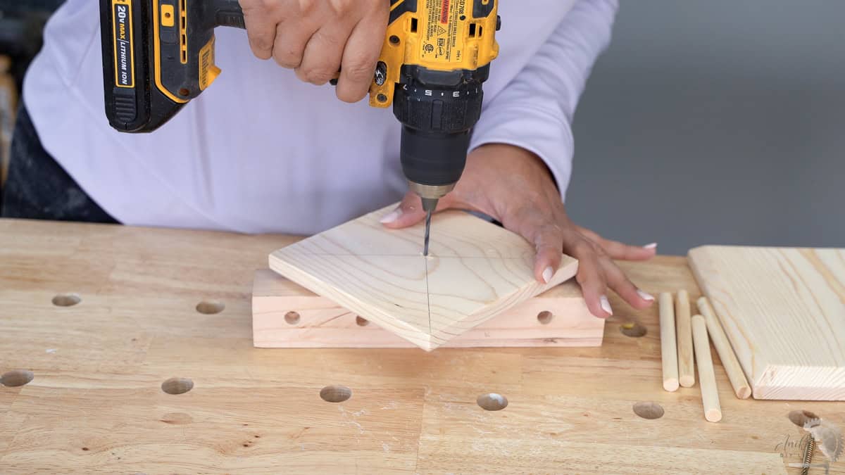 predrilling hole in the base