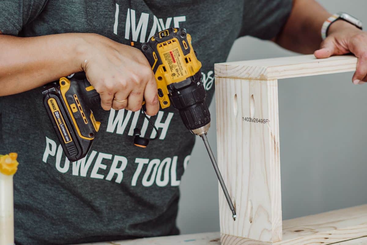 Anika building project with pocket hole screws