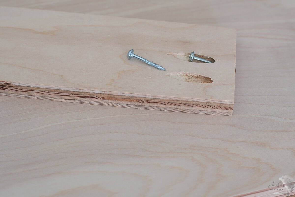 3/4" plywood with pocket hole screws