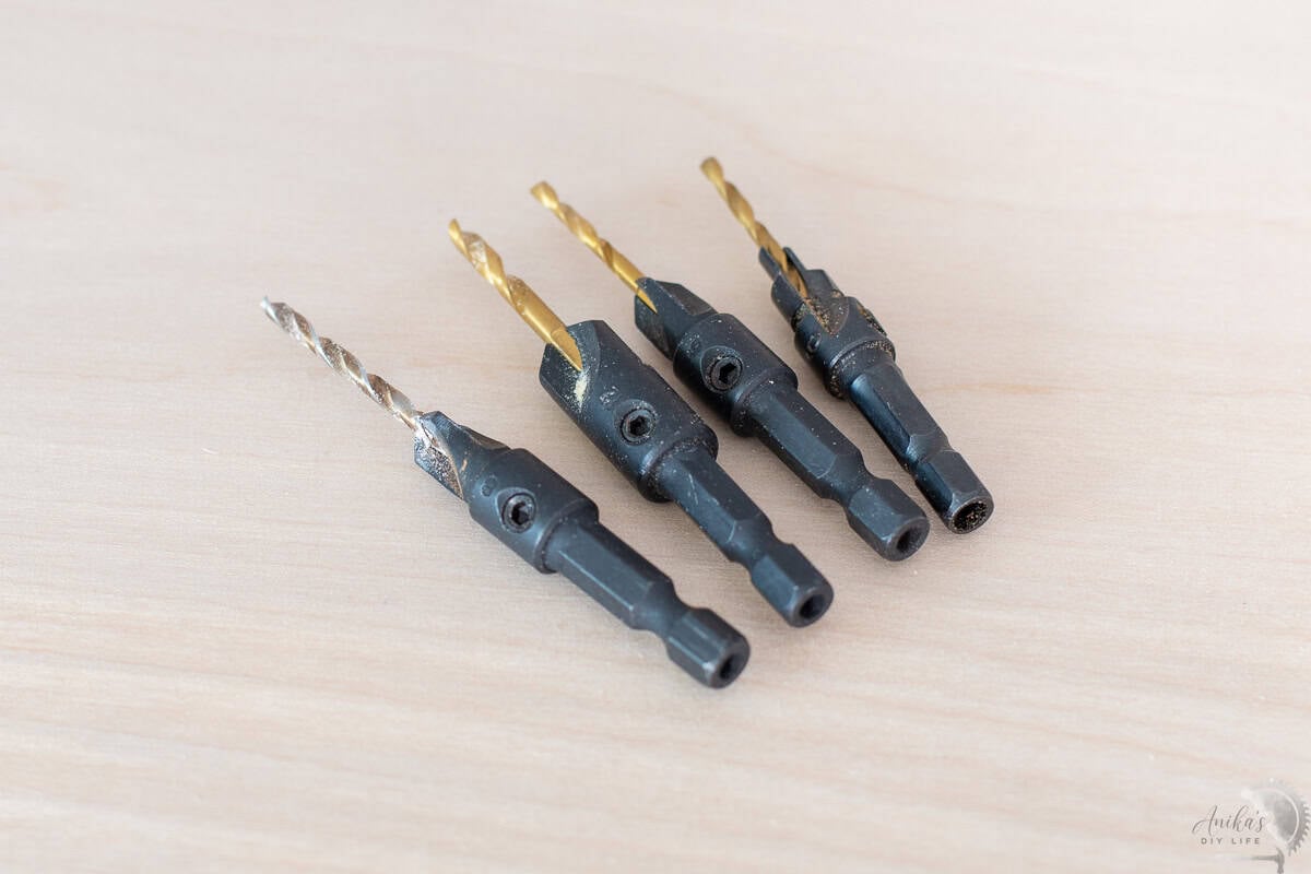 Countersinking bit set
