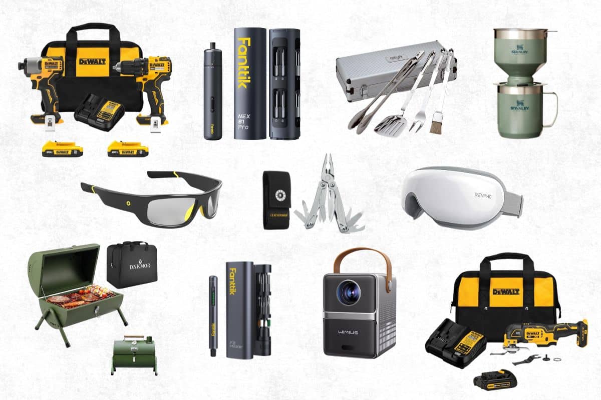Image collage of 11 gift ideas for father's day