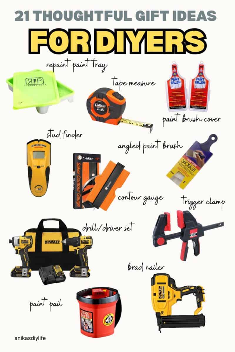 image collage of 10 gift ideas for diyers